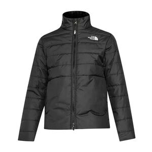 Girls toddler kids North Face Reversible Mossbud Swirl Jacket in black